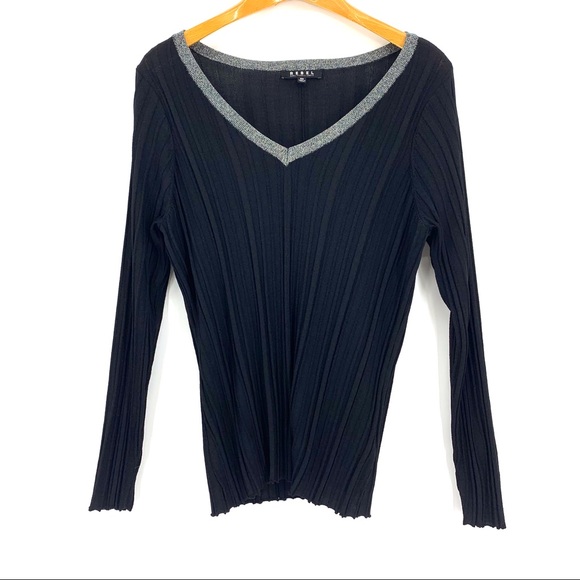 Rebel Wilson x Angels V-Neck Fitted Sweater, 0X - Picture 12 of 16